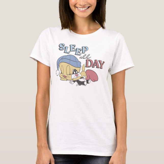 TWEETY™ Sova Hela Dagen T Shirt (Framsida)