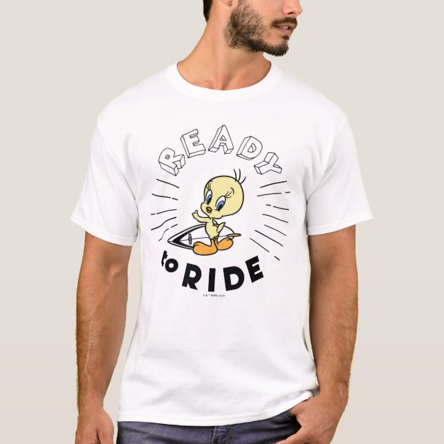 TWEETY™ Surfboard - Redo till riden T Shirt (Framsida)