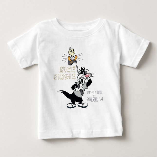 TWEETY™ & SYLVESTER™ Golfing - Nice Birdie T Shirt (Framsida)