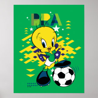 TWEETY™ Team Brasil Fotbollsgrafik Poster