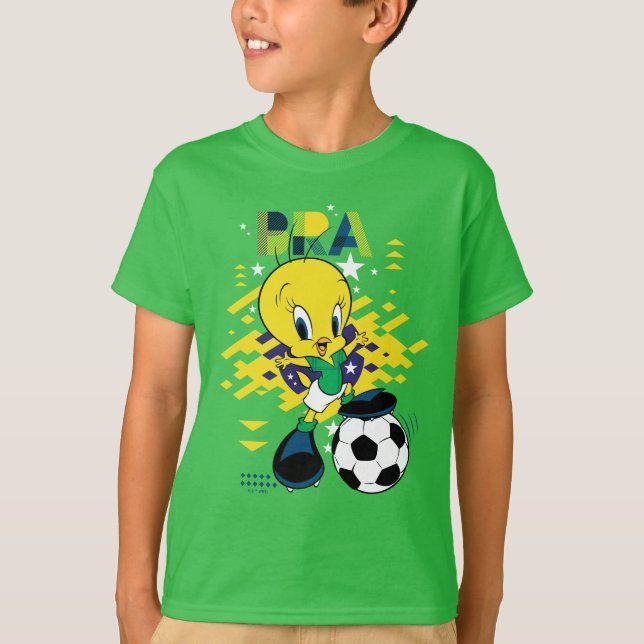 TWEETY™ Team Brasil Fotbollsgrafik T Shirt (Framsida)
