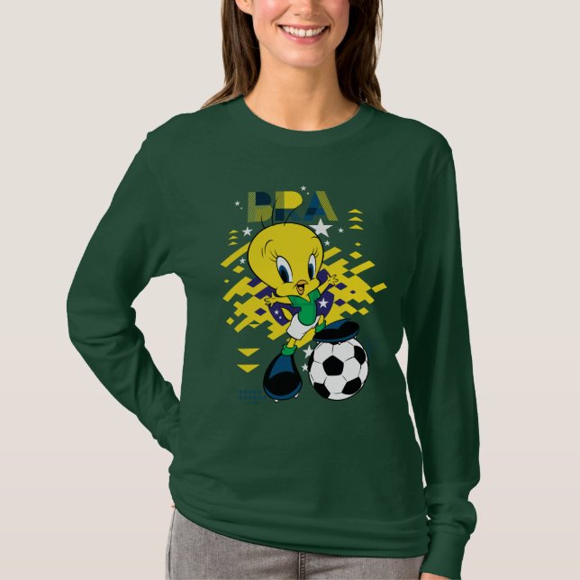 TWEETY™ Team Brasil Fotbollsgrafik T Shirt (Framsida)