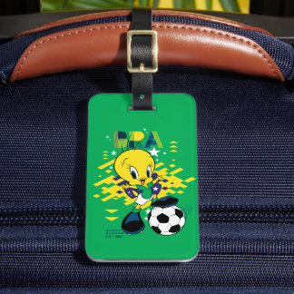 TWEETY™ Team Brazil Fotbollsgrafik Bagagebricka