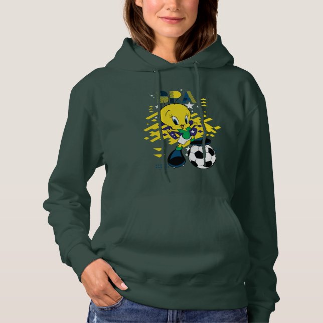 TWEETY™ Team Brazil Soccer Graphic T Shirt (Framsida)