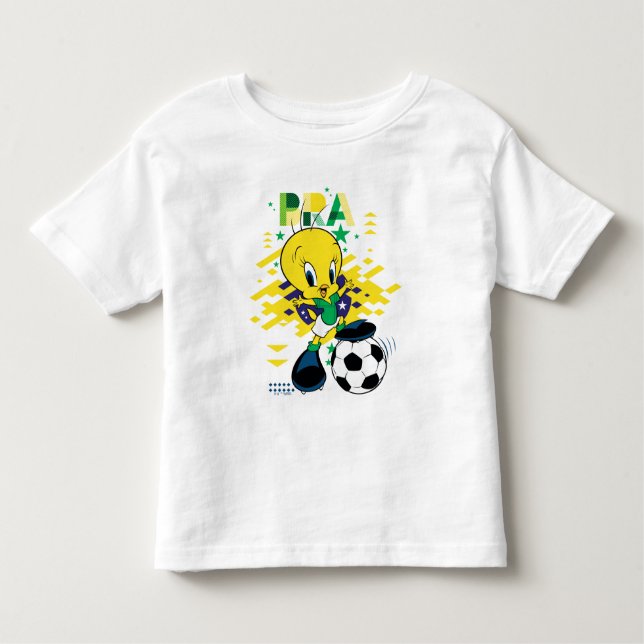 TWEETY™ Team Brazil Soccer Graphic T Shirt (Framsida)