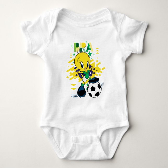 TWEETY™ Team Brazil Soccer Graphic T Shirt (Framsida)