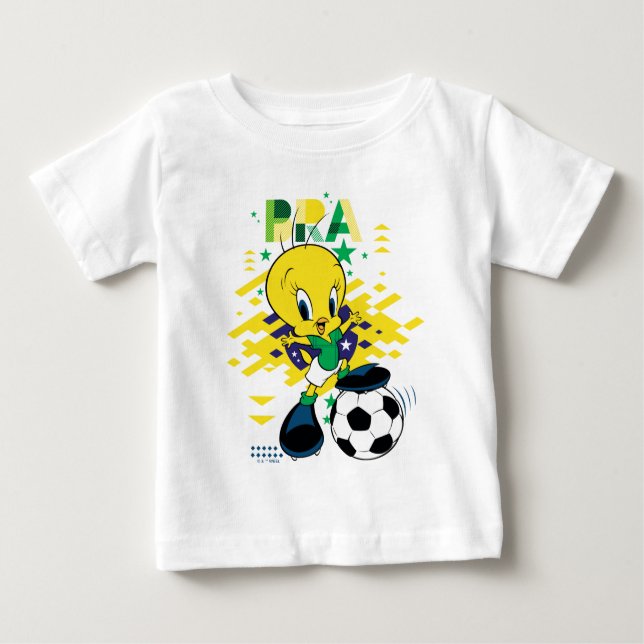 TWEETY™ Team Brazil Soccer Graphic T Shirt (Framsida)