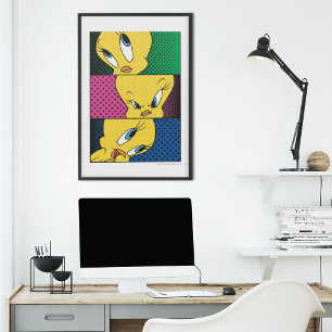 Tweety Tecknad Panels Poster