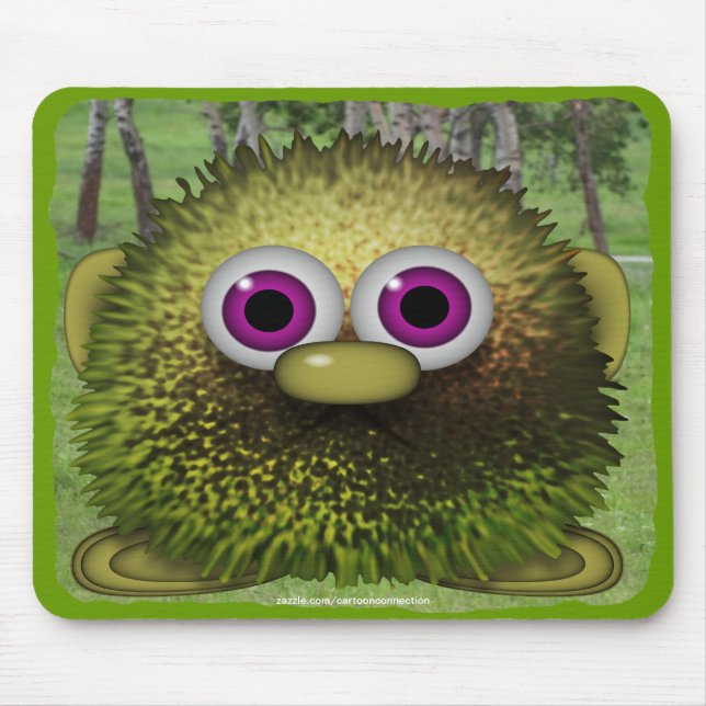 Tweezla Cute Wuzzy Butt & Forest Kids Mousepad Musmatta (Framsidan)