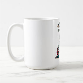 Twelve Days of Christmas T-Shirt, Ornate Gift Tree Kaffemugg