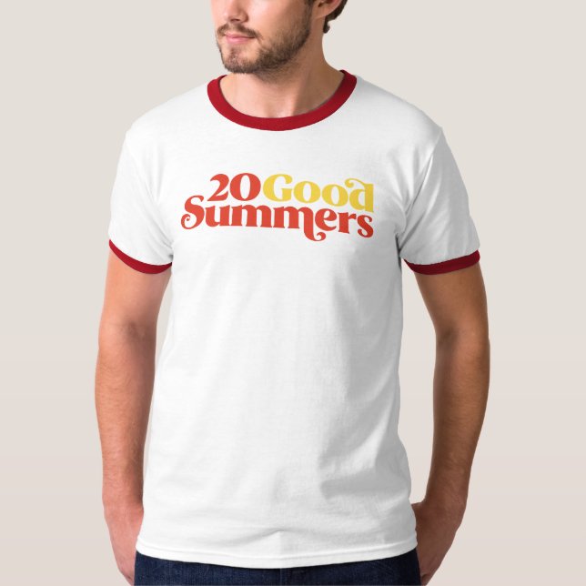 Twenty Good Summers: Ringer T Shirt (Framsida)