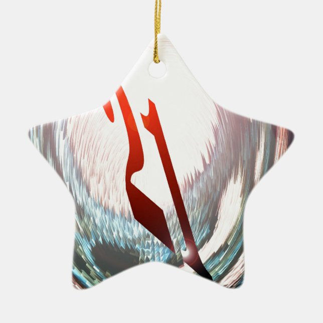 TWENTY-ONE (21st FÖDELSEDAG) Julgransprydnad Keramik (Framsidan)