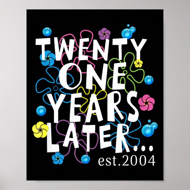 Twenty One Years Later 21 Year Old Birthday Women  Poster (Framsidan)
