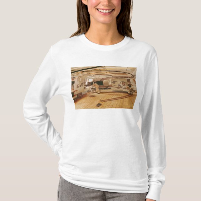 Twenty-Seven dunkar kanonen på en slagskepp T Shirt (Framsida)