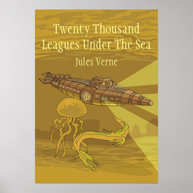 Twenty Thousand Leagues Under The Sea- Jules Verne Poster (Framsidan)