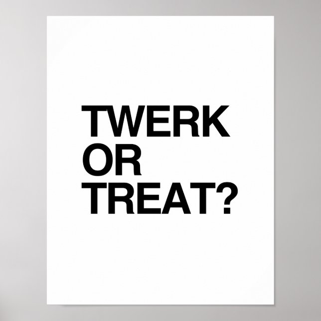TWERK ELLER BEHANDLING POSTER (Framsidan)