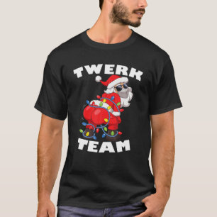 Twerk Team Jultomten Julgran Lig T Shirt