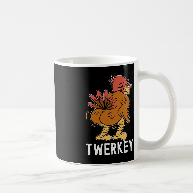 Twerkey Twerking Turkey Roligt Danning Turkey Than Kaffemugg (Höger)