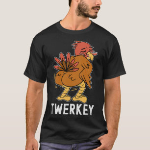 Twerkey Twerking Turkey Roligt Danning Turkey Than T Shirt