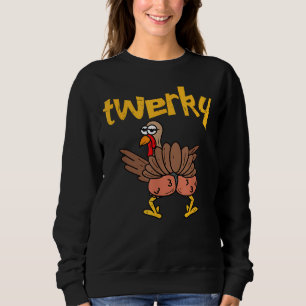 Twerky Turkey Butt Funny Thanksgiving Twerk Dance T Shirt