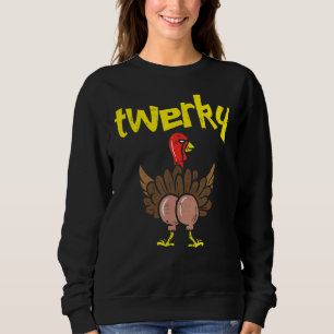 Twerky Turkey Butt Thanksgiving Twerk Dance Pun T Shirt