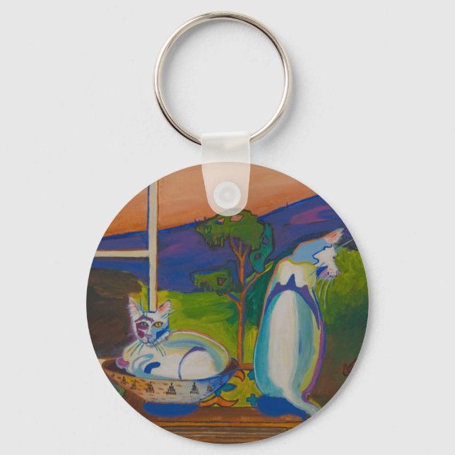 Twevils-Pinky&Bleu-nyckelkedjan Nyckelring (Framsida)