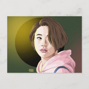 TWICE Chaeyoung Postcard Tiger-version Vykort
