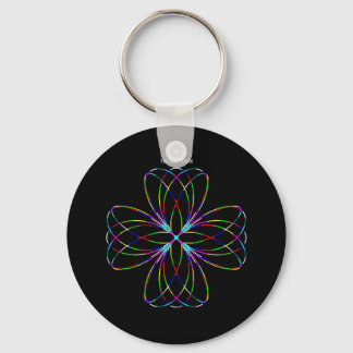 Twiddle #43 - 2,25-tums Round Button Keychain Nyckelring