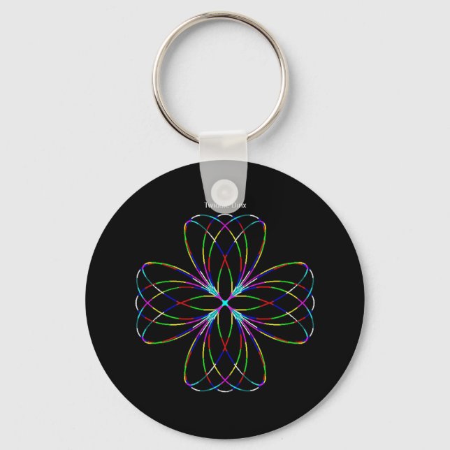 Twiddle #43 - 2,25-tums Round Button Keychain Nyckelring (Framsida)