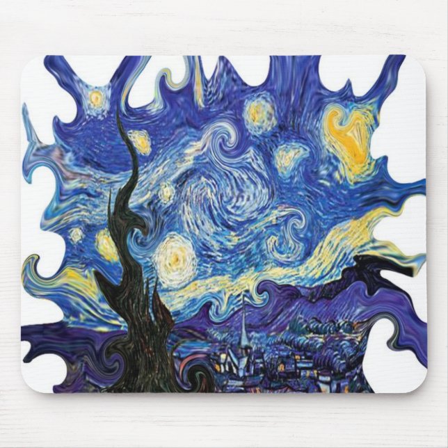 Twift Art Van Gogh Starry Natt Musmatta (Framsidan)