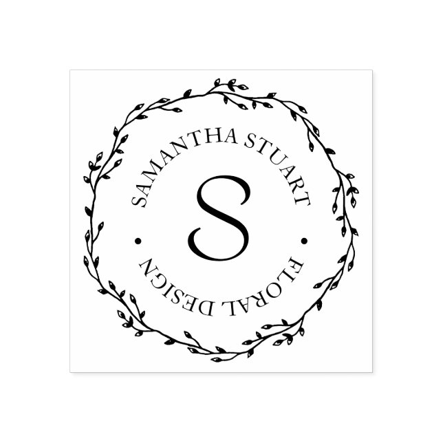 Twig Wandeans Monogram Stämpel (Tryck)