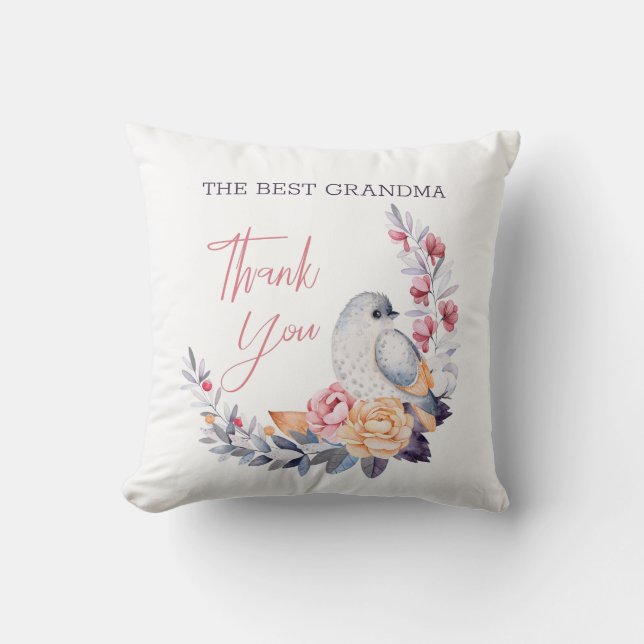 Twiggar och fåglar kudde (Framsida)