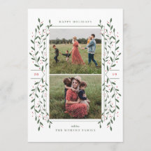 Twigs & Berries 2 Photo Helgdag Card