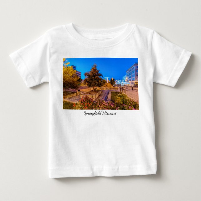 Twilight at Park Central Square Småbarn T-shirt (Framsida)