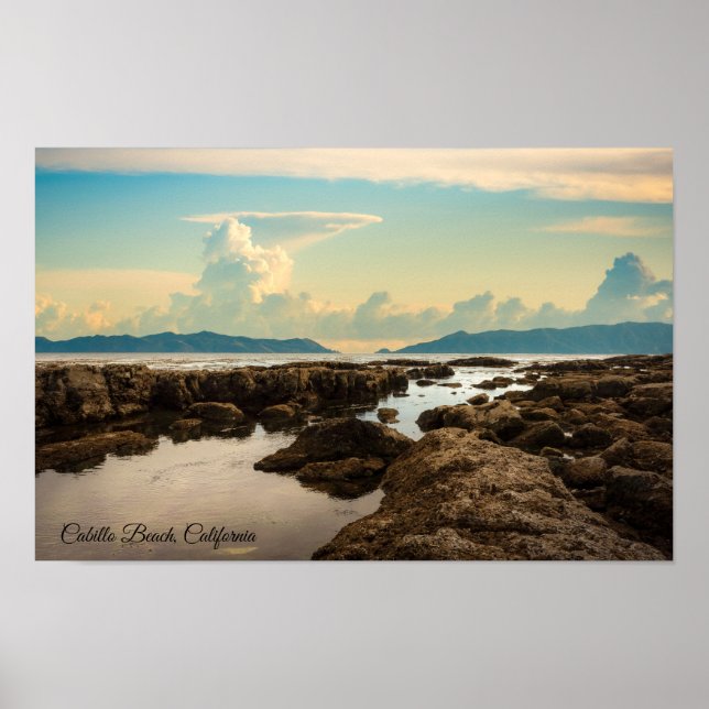 Twilight at the Tide Pools at Cabrillo Beach Poster (Framsidan)