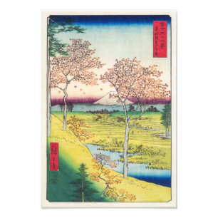 Twilight Backe vid Meguro   Hiroshige   Fototryck