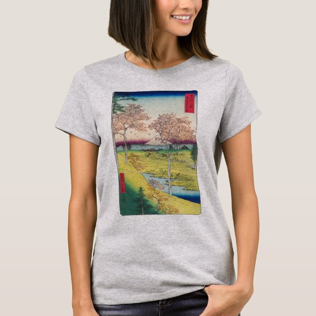 Twilight Backe vid Meguro | Hiroshige | T Shirt (Framsida)
