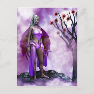 Twilight Blommar Fairy Vykort