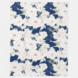 Twilight Bloom II Fleece Blanket- Blommigtar