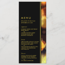 Twilight Bokeh Ljus Bröllop Meny