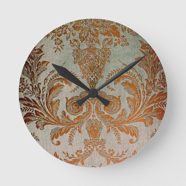 Twilight Brocade Faceless Wall Clock Rund Klocka (Framsida)