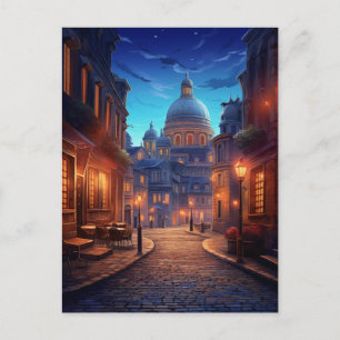 Twilight Charm of Lisbon's Alfama District, Portug Helg Vykort