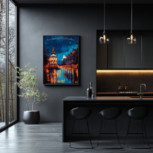 Twilight Dreams of Madrid - Cityscape på Dusk Poster