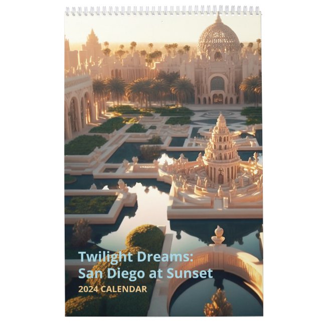 Twilight Dreams: San Diego vid Sunset Kalender (Omslag)