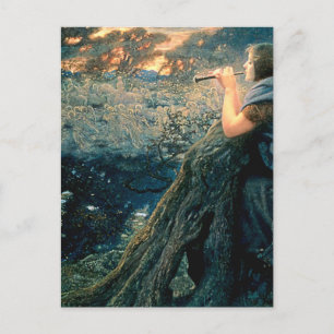 “Twilight Fantasy” av Edward Robert Hughes Vykort