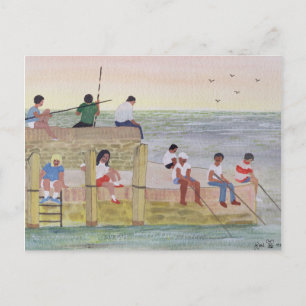 Twilight Fishing 1988 Vykort