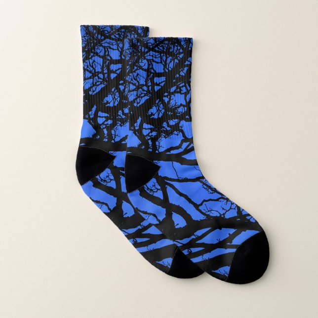 Twilight Forest Unisex Comfy-Stretch Crew Socks Strumpor (Par)
