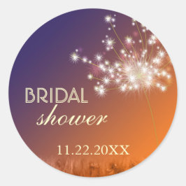 Twilight Garden Dandelion Möhippa Runt Klistermärke