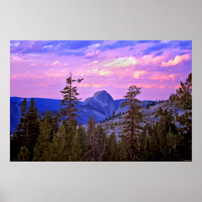 Twilight - Halvdome - Yosemite National Park Poster (Framsidan)