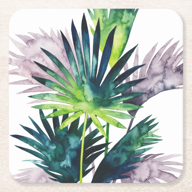 Twilight Handflatan-Handflatan Fronts Underlägg Papper Kvadrat (Framsidan)